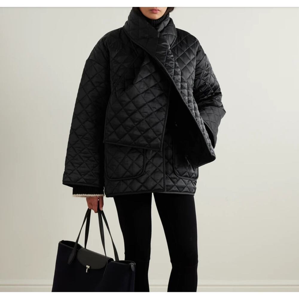 Toteme Black Quilted Jacket